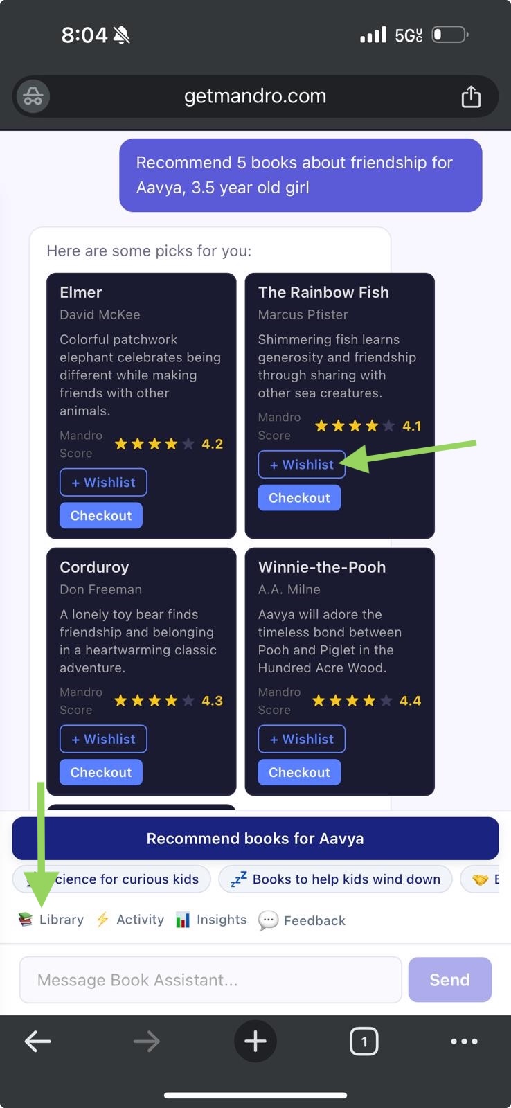 AI recommends books
